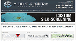 Desktop Screenshot of curlyandspike.com